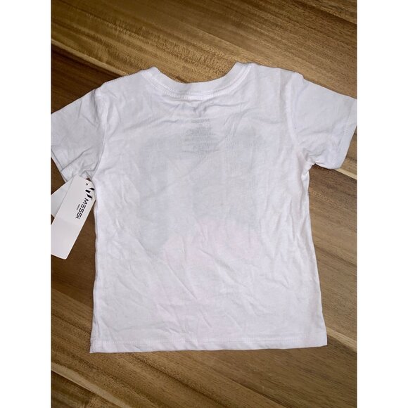 Lionel Messi Kids Toddlers T-Shirt White Greatest Of All Time Print Size 3T - Picture 3 of 10